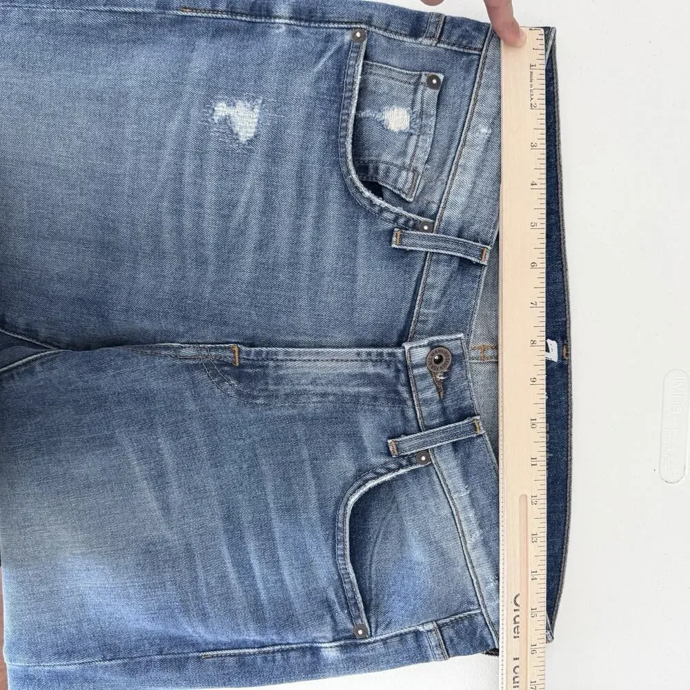 7 For All Mankind Jeans Mens 32x32 Blue Paxtyn Performance Slim Fit Distressed